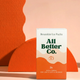 Box of All Better Co. reusable ice packs on a peach background